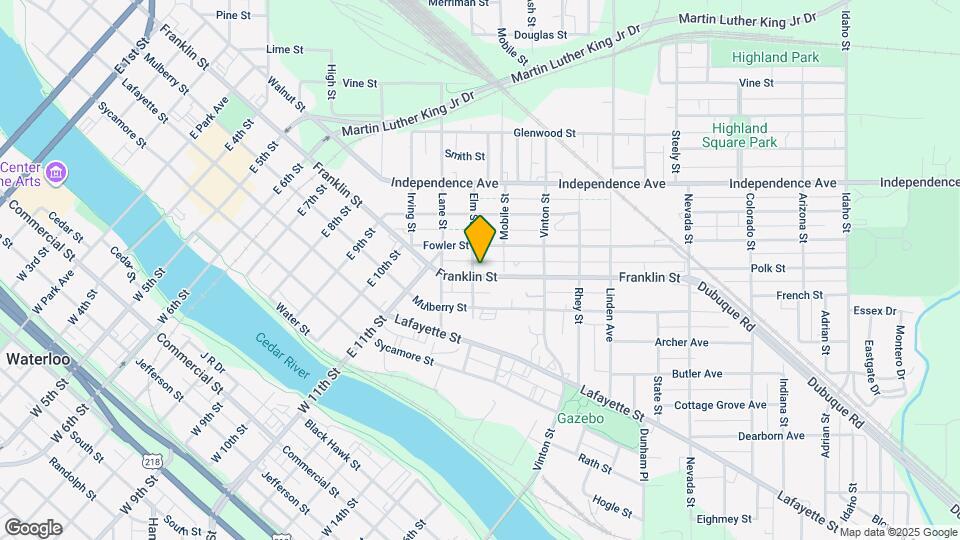 1503 Franklin St Map and Location Details