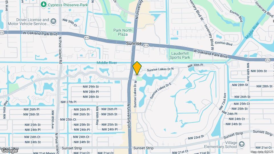 2998 Sunrise Lakes Dr W Mapa y Detalles de la Ubicación