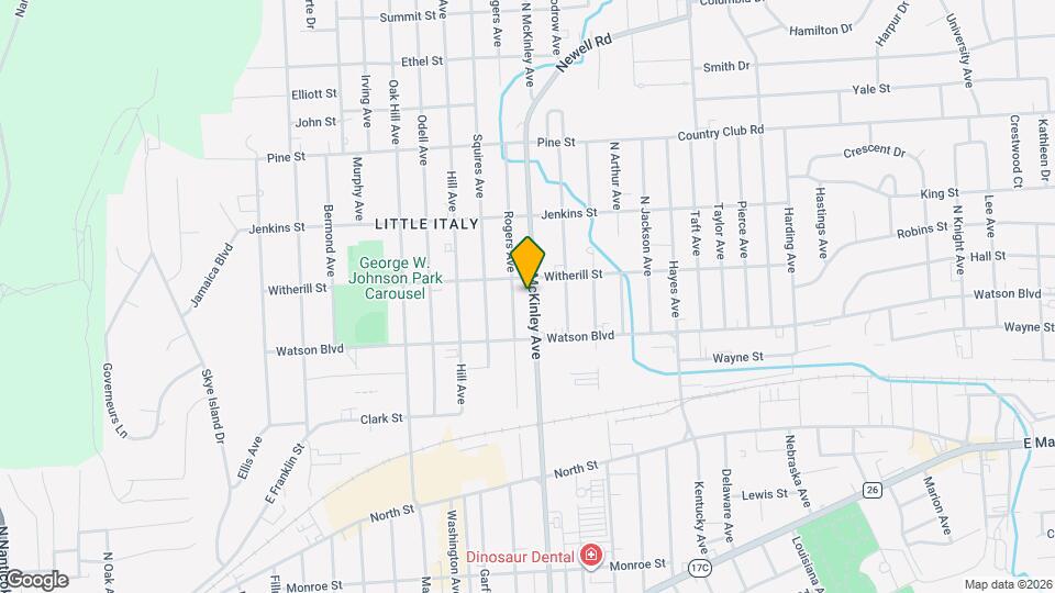 121 N McKinley Ave Map and Location Details