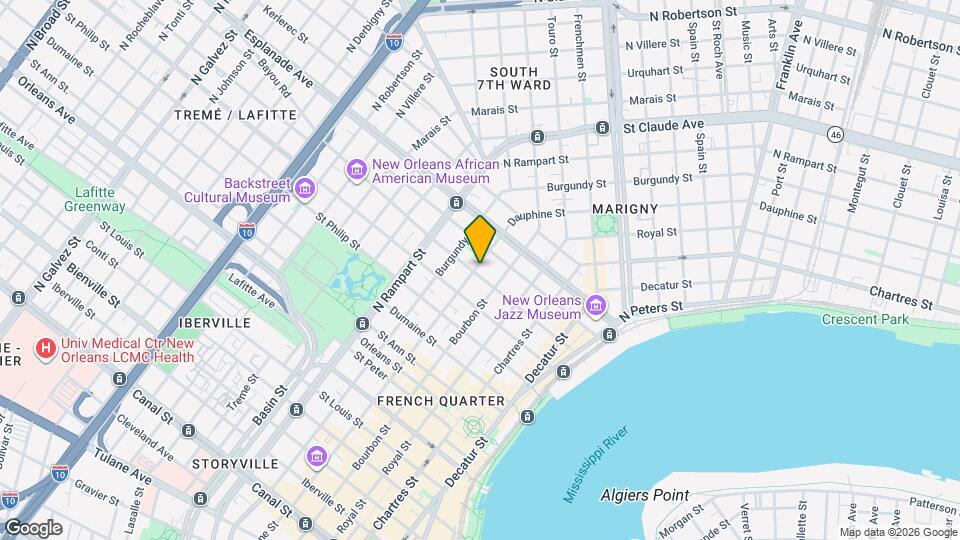 837 Governor Nicholls St Map and Location Details