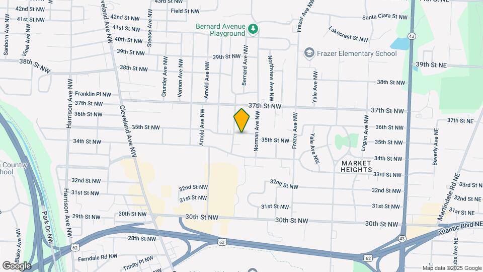 844 35th St NW Map and Location Details