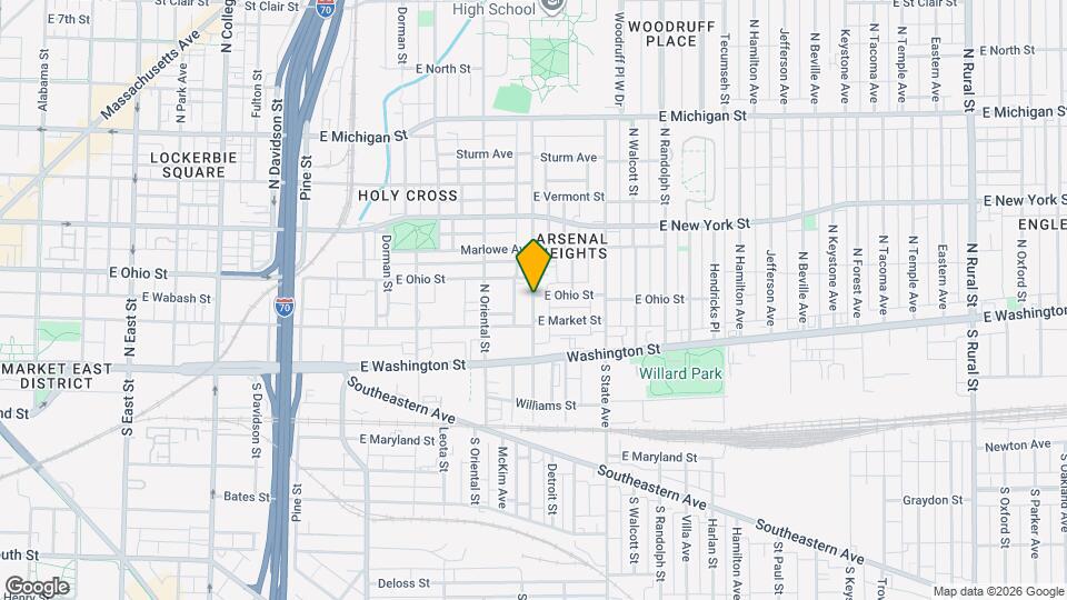 117 N Arsenal Ave Map and Location Details