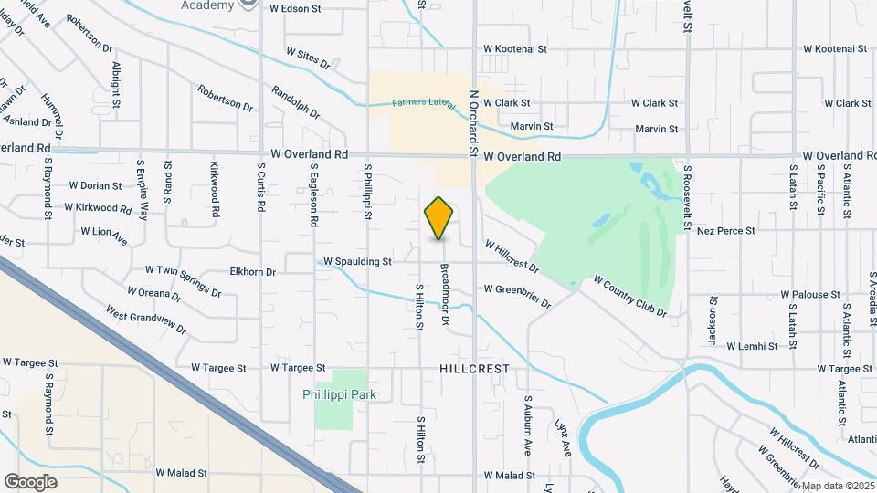 1835 Broadmoor Dr Map and Location Details