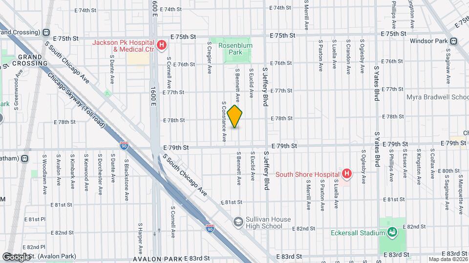 7826 S Bennett Ave Map and Location Details