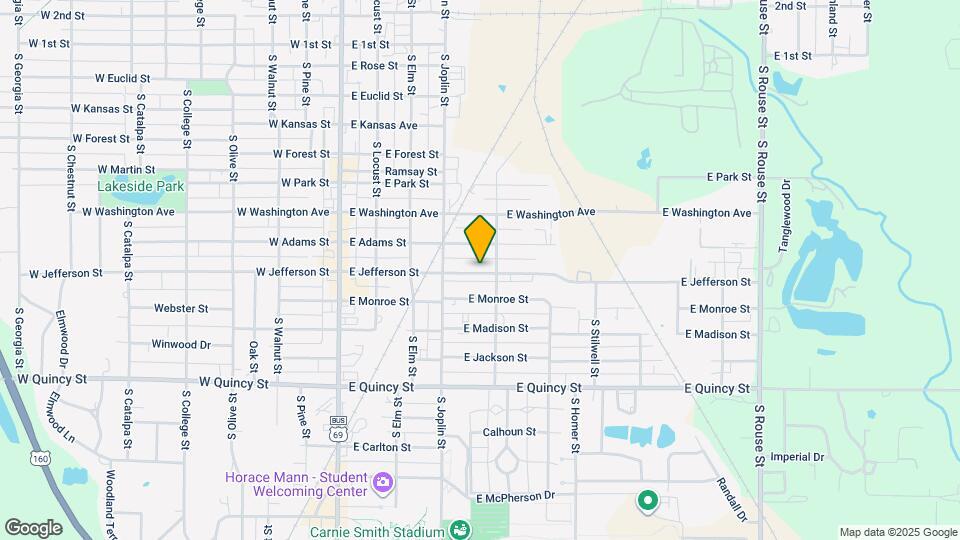 417 E Jefferson St Map and Location Details