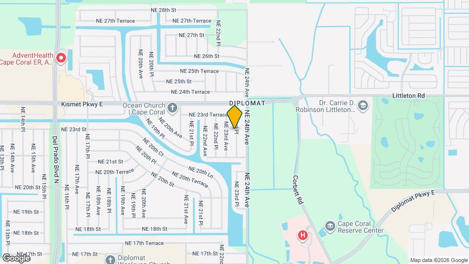 2210 NE 23rd Pl Map and Location Details