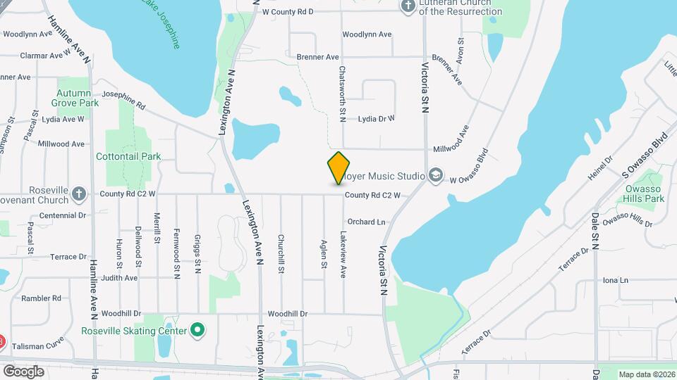 987 County Road C2 W, Unit 1 Map and Location Details