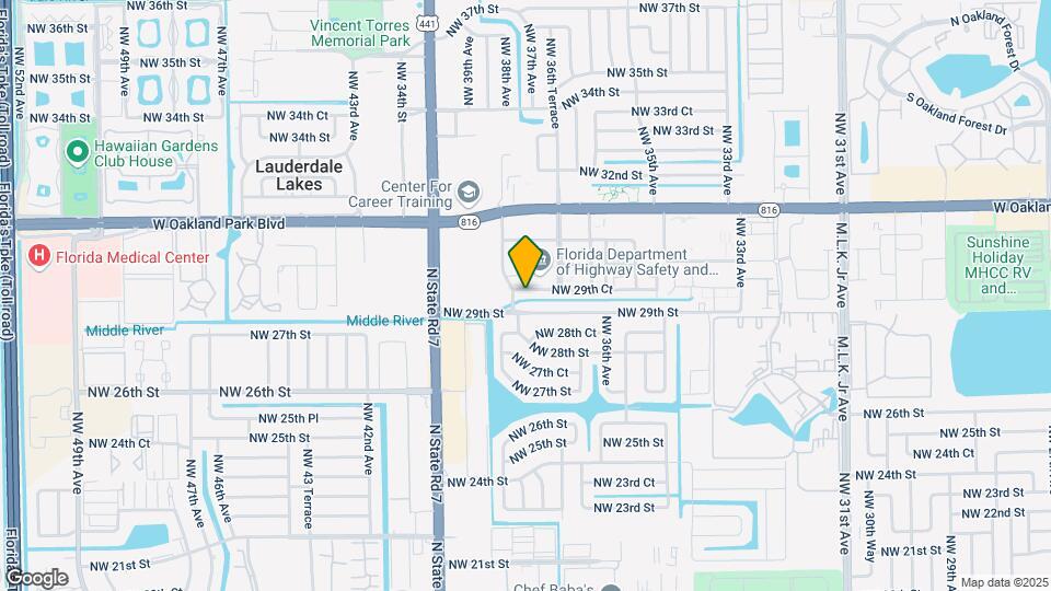3680 NW 29th Ct Map and Location Details