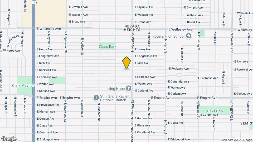 910 E Rockwell Ave Map and Location Details