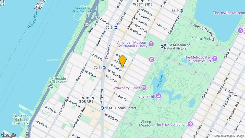 115 W 73rd St Map and Location Details