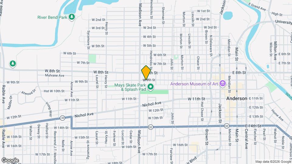 921 W 9th St Mapa y Detalles de la Ubicación