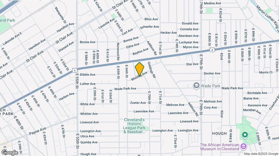6812 Whitney Ave Map and Location Details