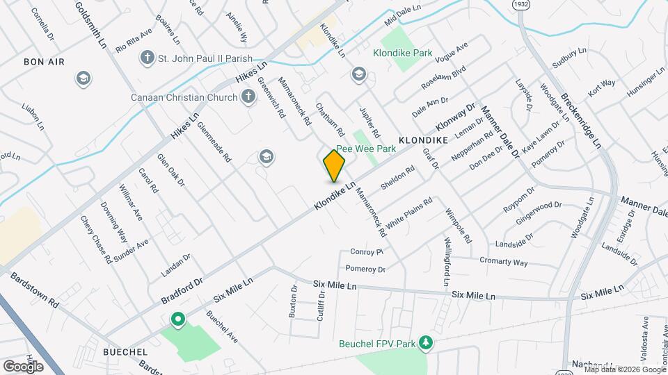 2855 Klondike Ln Mapa y Detalles de la Ubicación