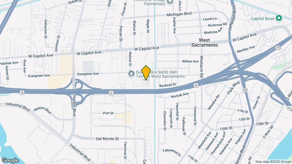 2131 Oakmont Way Map and Location Details