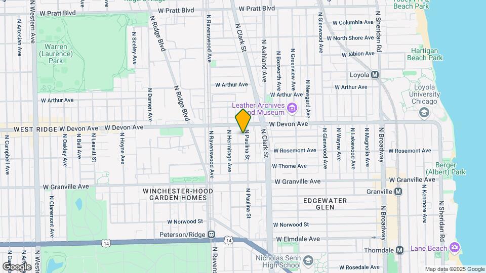 6356-6358 N Paulina St Map and Location Details