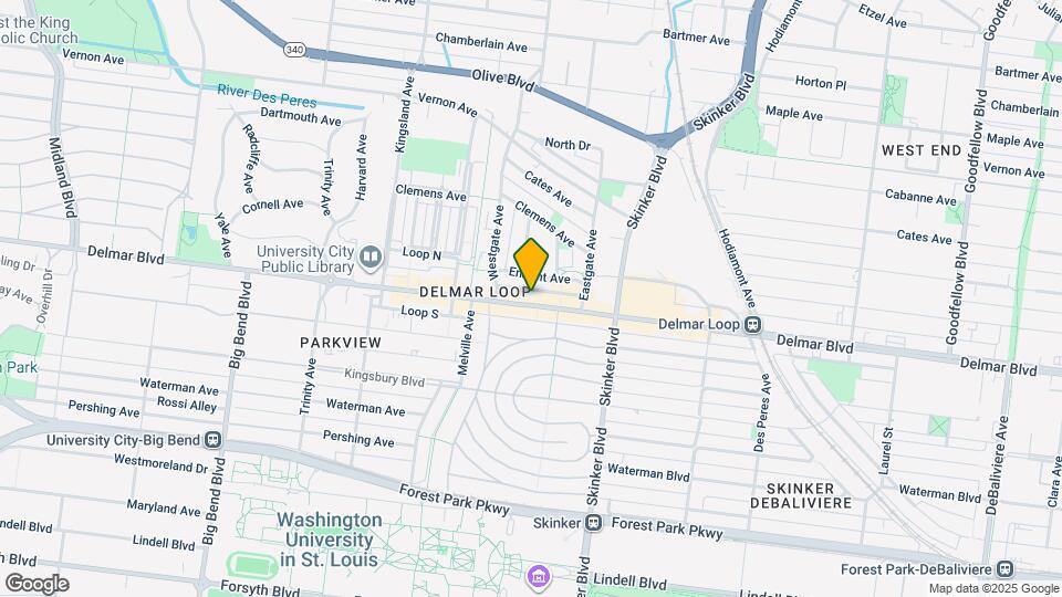 6309 Delmar Blvd Map and Location Details
