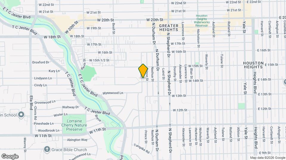 1723 W 14th St Map and Location Details