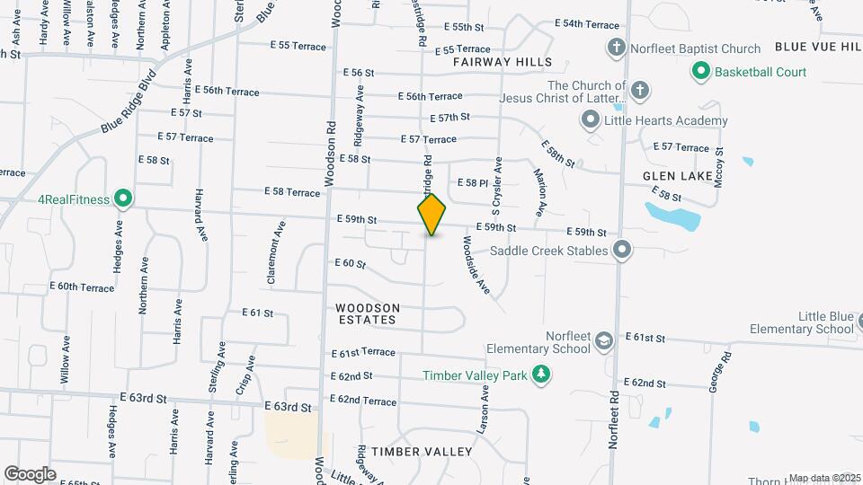 5907 Westridge Rd Map and Location Details