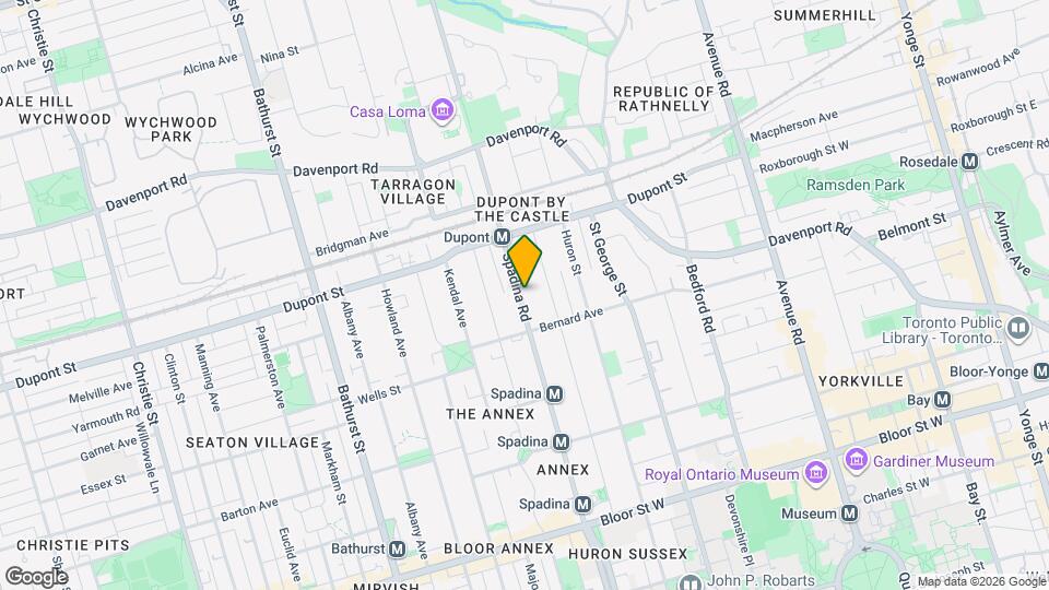 173 Spadina Rd Map and Location Details