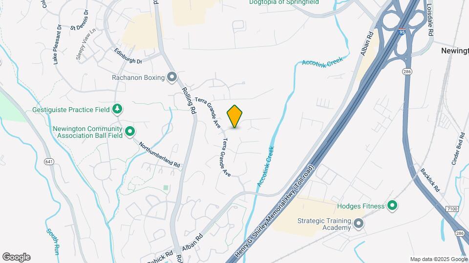 7603 Woodstown Dr Map and Location Details