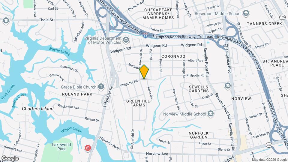 907 Philpotts Rd Map and Location Details