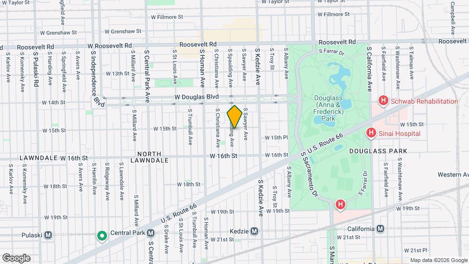 1505 S Spaulding Ave Map and Location Details