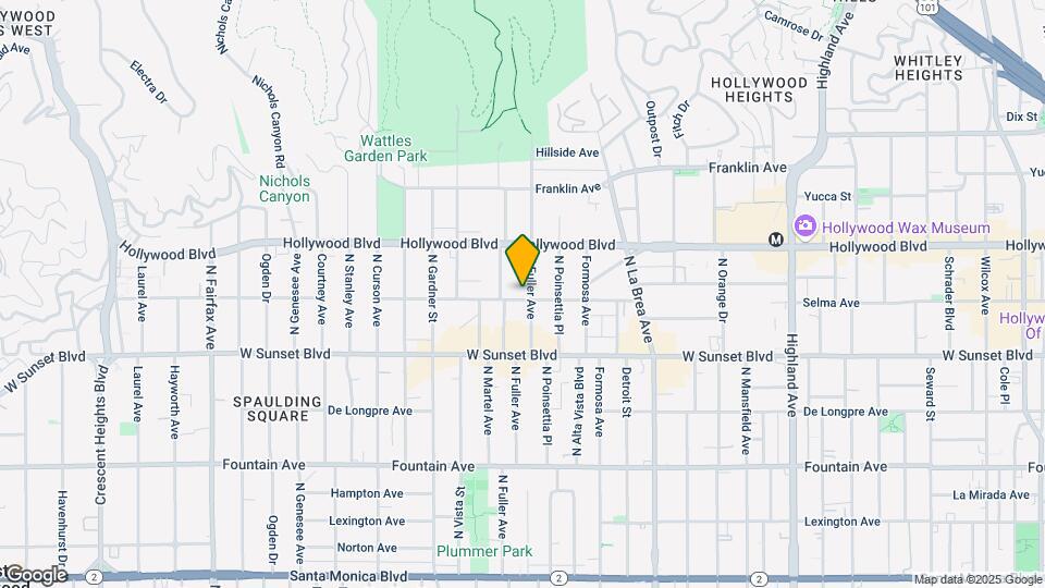 1601 N Fuller Ave Map and Location Details