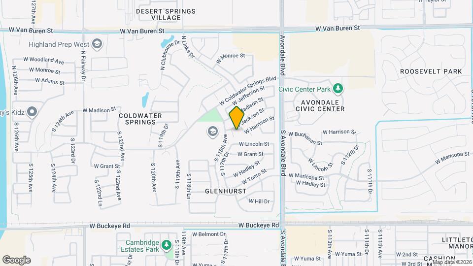 309 S 117th Dr Map and Location Details