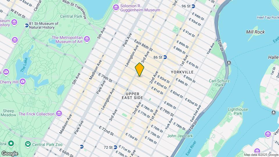 215 E 81st St Map and Location Details