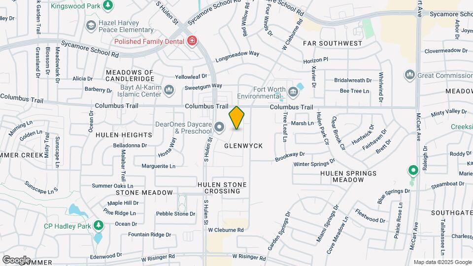 7941 Mosspark Ln Map and Location Details