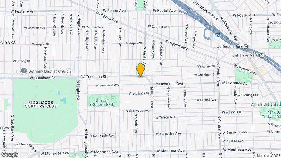 6013 W Gunnison St, Unit 2 Map and Location Details