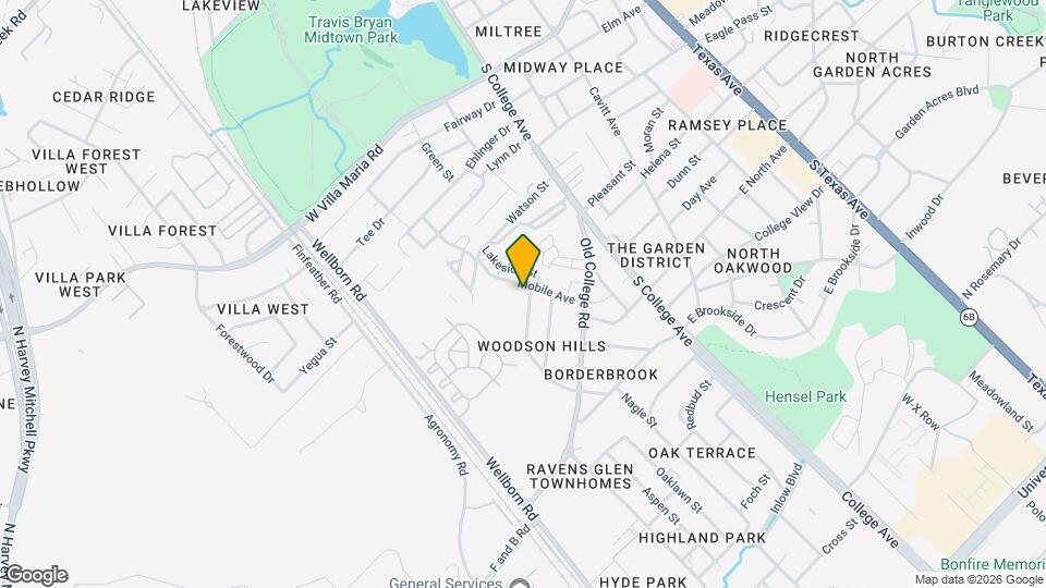 3902 Olive St Map and Location Details