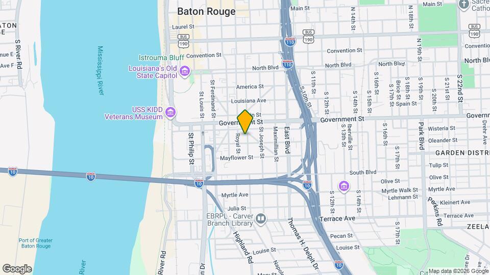 636 Napoleon St Map and Location Details
