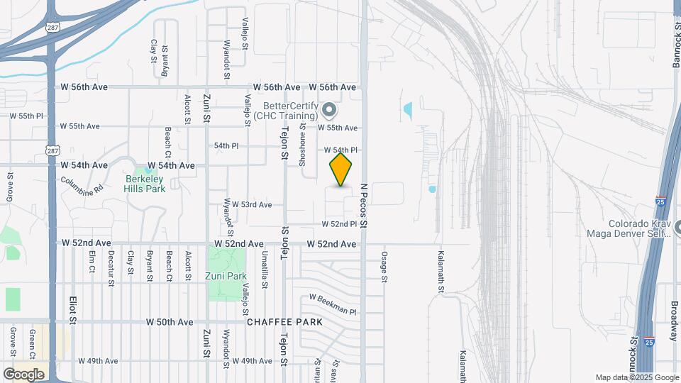 1740 W 53rd Dr Map and Location Details