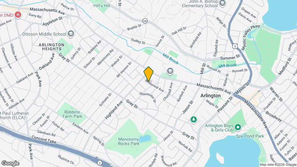 100 Wildwood Ave, Unit 1 Map and Location Details