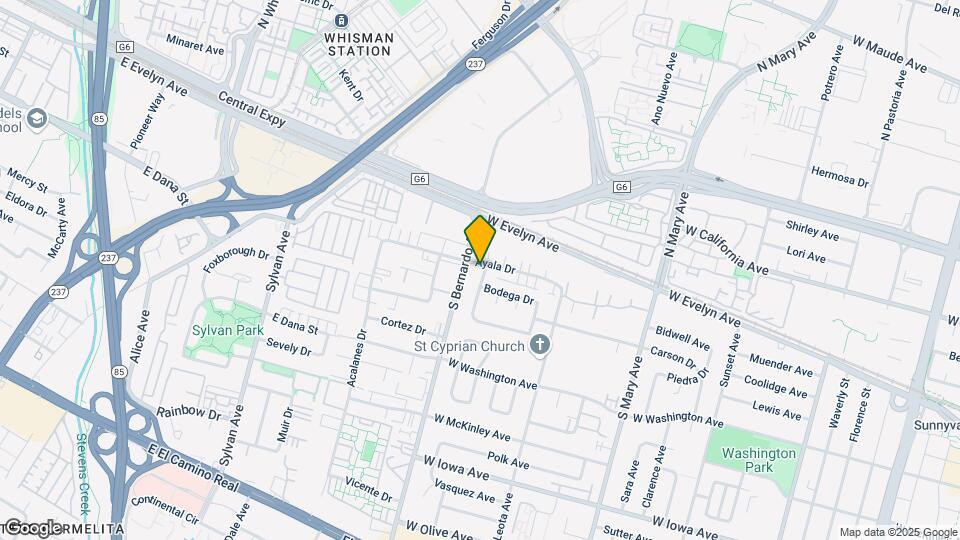 1184 Ayala Dr Map and Location Details