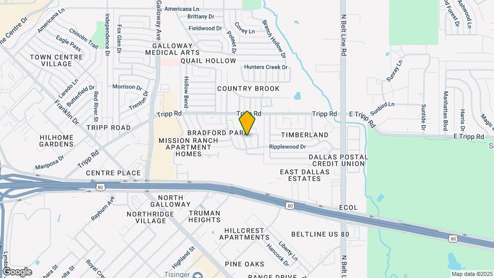 2312 Granbury Dr Map and Location Details