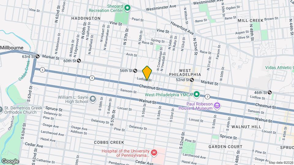 42 S 55th St Map and Location Details