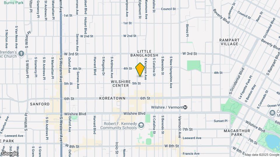 442 S Alexandria Ave Map and Location Details