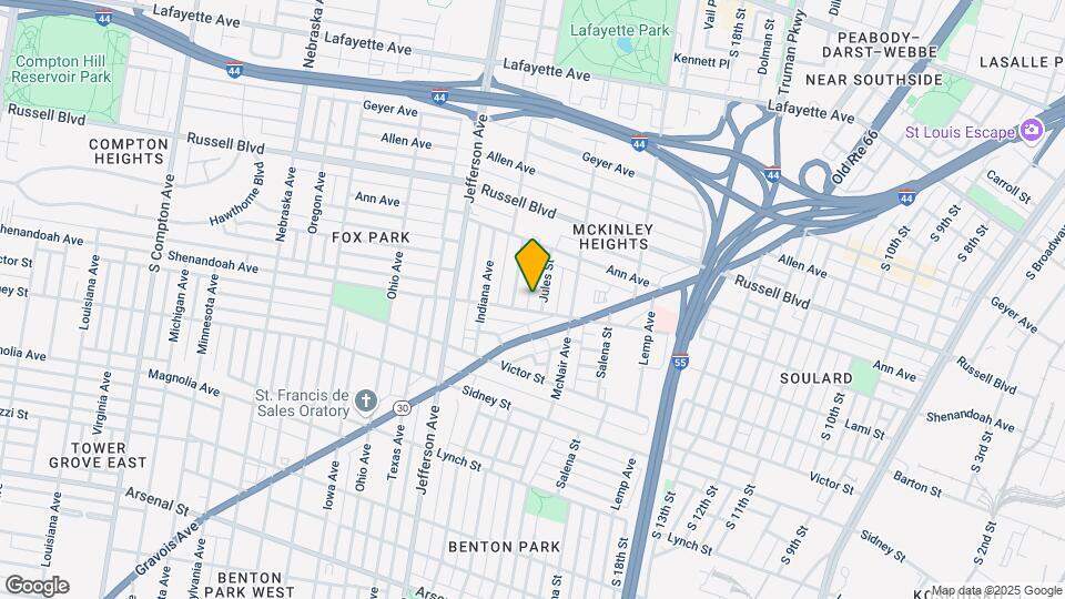2209 Shenandoah Ave Map and Location Details