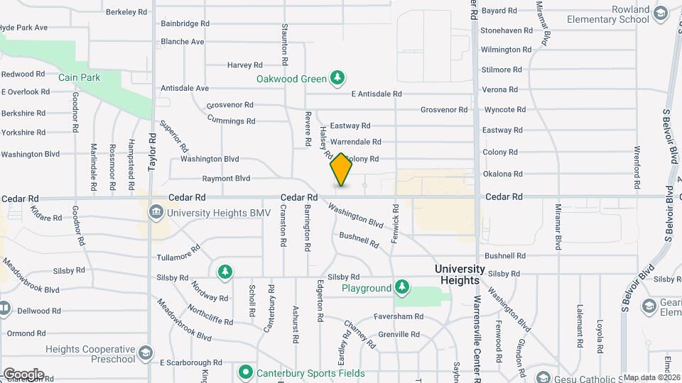 13765 Cedar Rd Map and Location Details