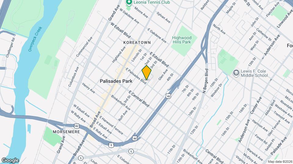71 E Palisades Blvd Map and Location Details