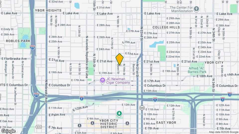 1807 E 20th Ave Map and Location Details