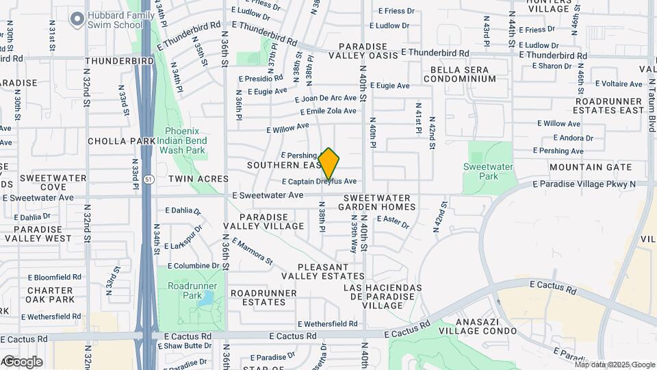 3825 E Captain Dreyfus Ave Map and Location Details