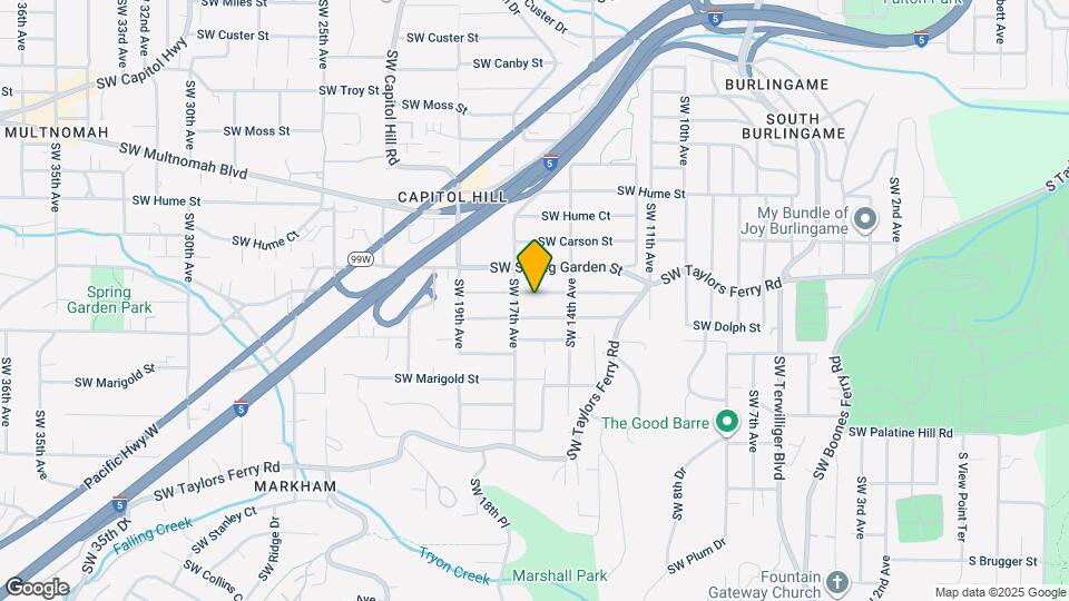 1610 SW Freeman St, Unit Apt B Map and Location Details