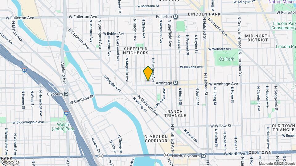 1130 W Armitage Ave, Unit 4 Map and Location Details
