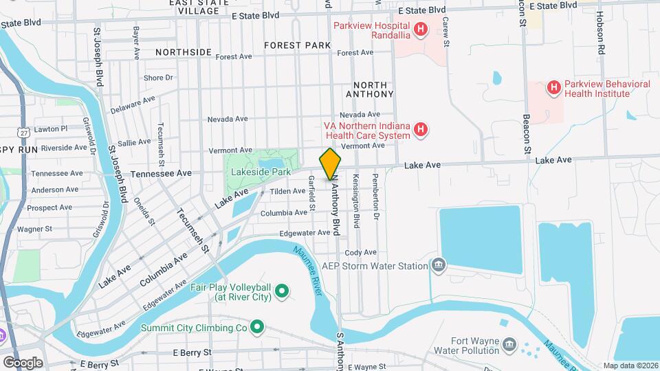 1405 N Anthony Blvd Map and Location Details