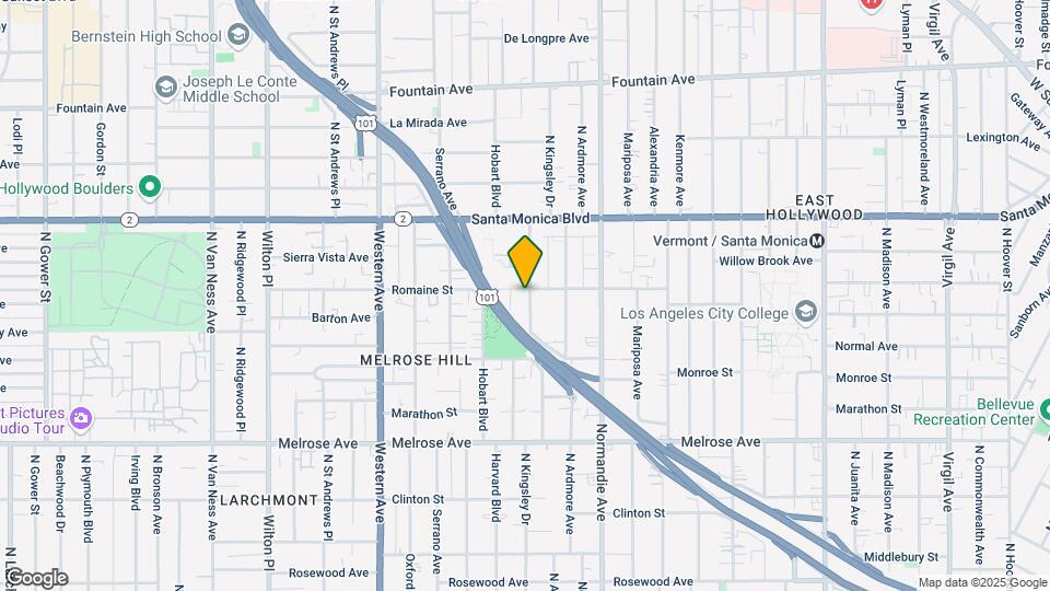 5102 Romaine St Map and Location Details