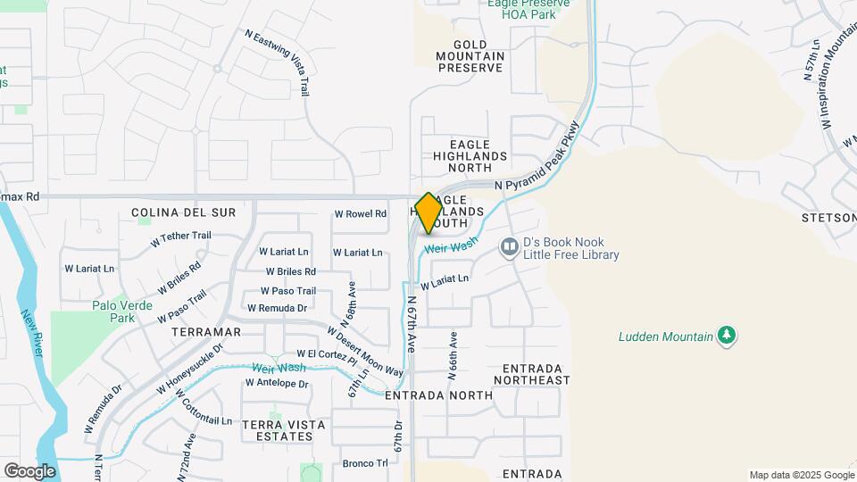 6625 W Tether Trail Map and Location Details