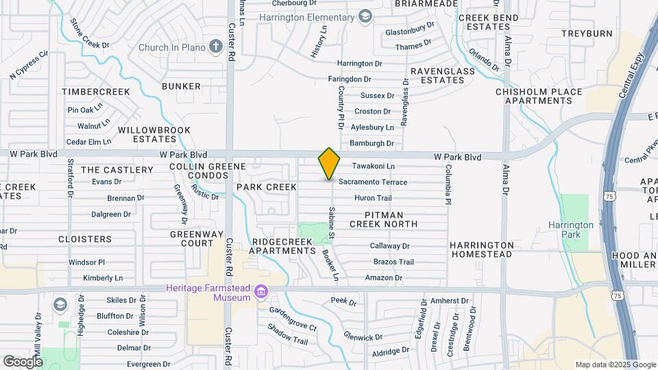 1800 Sacramento Terrace Mapa y Detalles de la Ubicación